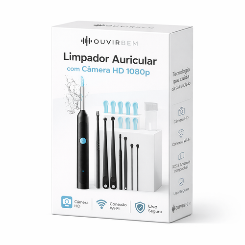 Limpador de Ouvido com Câmera