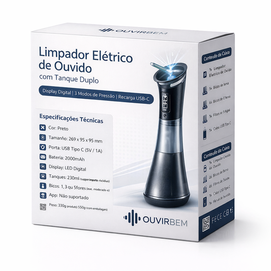 Kit elétrico de remoção de cera de ouvido